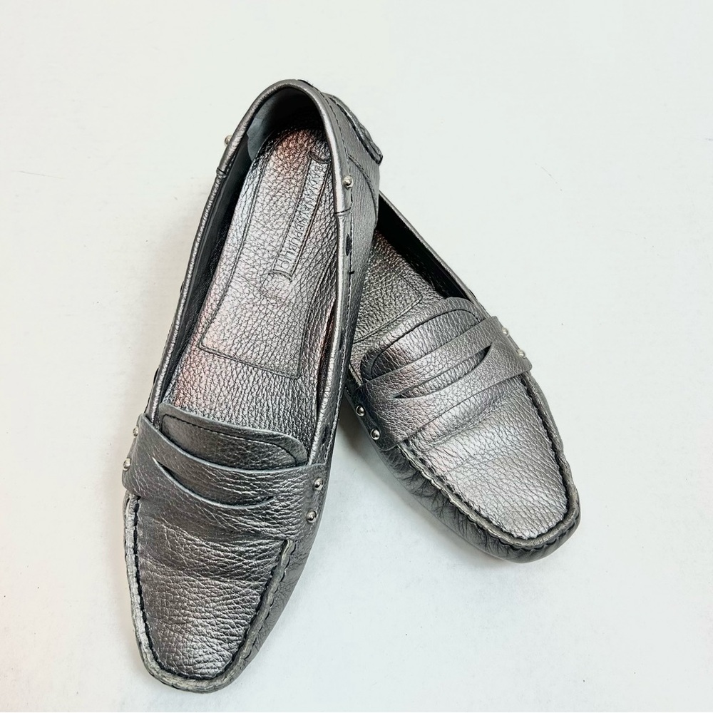 Banana Republic Shimmering Silver Loafers